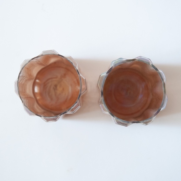 Opalescent Hand Blown Ombre Candle Holders - Picture 2 of 8